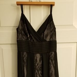 Black and Silver Lace Dress